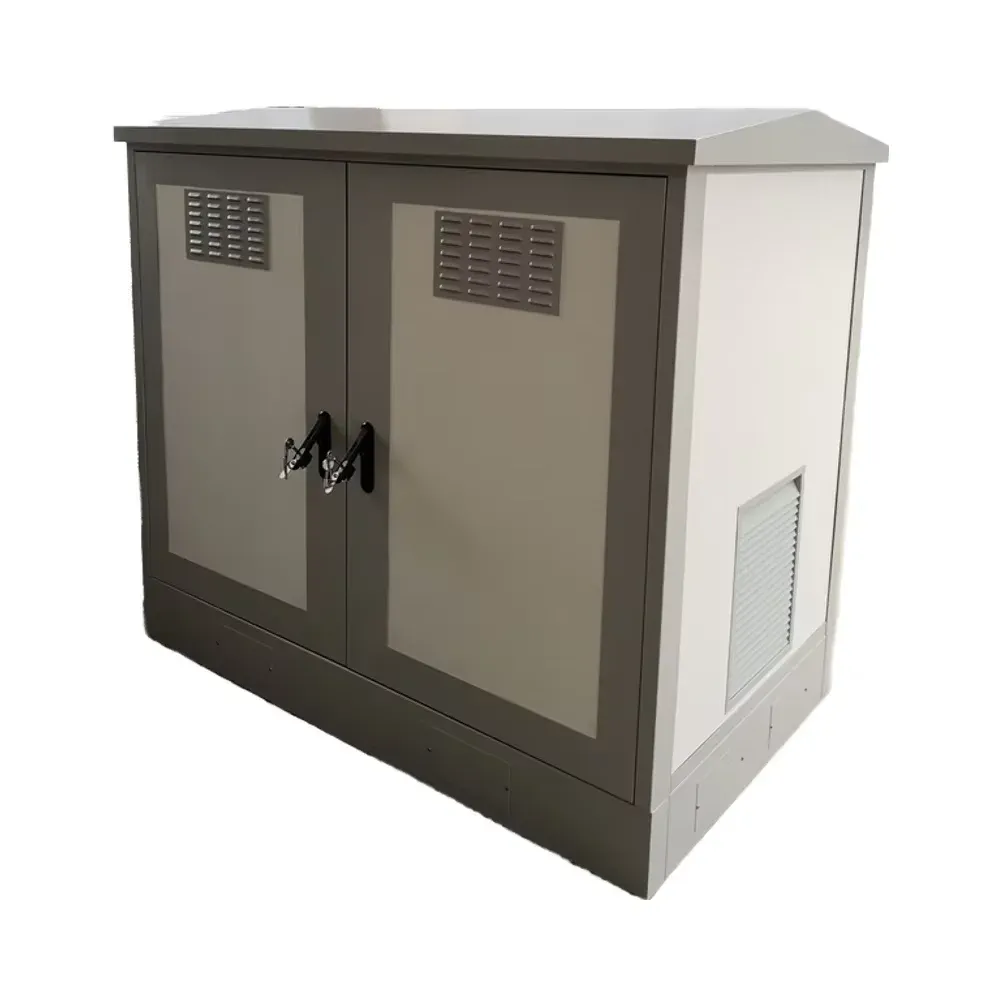 Outdoor IP55 Waterproof Three-proof Stainless Steel Aluminum Metal Chassis Double Compartment Cabinet Customized Design-boxintelecom