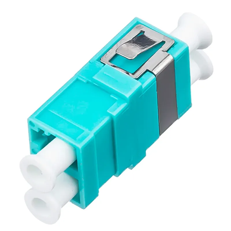 10G OM3 LC Dual Core Fiber Optic Adapter Multimode Flange Coupler Compatible with FC/SC fo