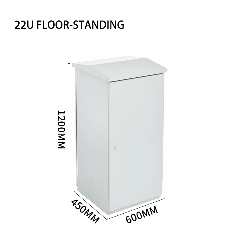 22U Outdoor Electronics Instrument Enclosure Factory-Produced IP55 Stainless Steel Galvanized Steel Aluminum Alloy Rain-boxintelecom