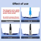 ST Optical Power Meter Adapter Converter with St Interface Connector Model ST Optical Powe
