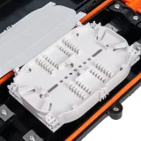 F008 FTTX Fiber Optical Horizontal Type 24/48/96 Cores Splice IP65 Coupling Enclosure Box 