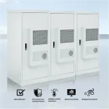 Integrated Waterproof Outdoor Electronic Instrument Cabinet with Three Doors OEM Base Stat