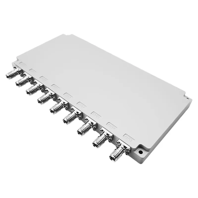 Low Pim 8 Way Power Splitter 617-3980MHz with Nex10 Female Connector 8 Way Power Divider