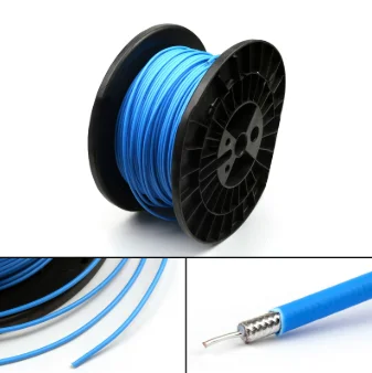 Factory Price  Blue PVC Jacket RG402 Semi-Rigid RF Coaxial Cable for Communication Low Pri