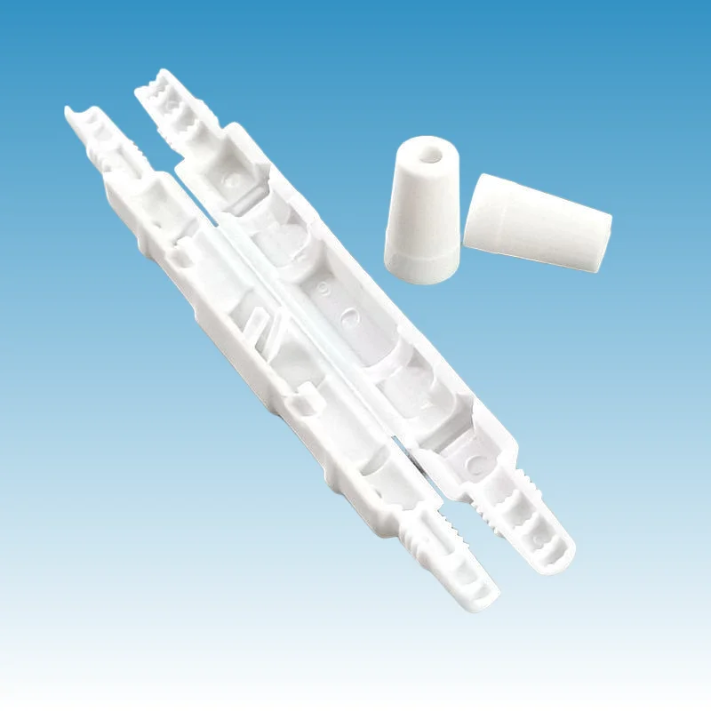 FTTH Inline Fiber Splice Protection Box ABS Snap-on 1-Core Joint Protector for Drop Cable/