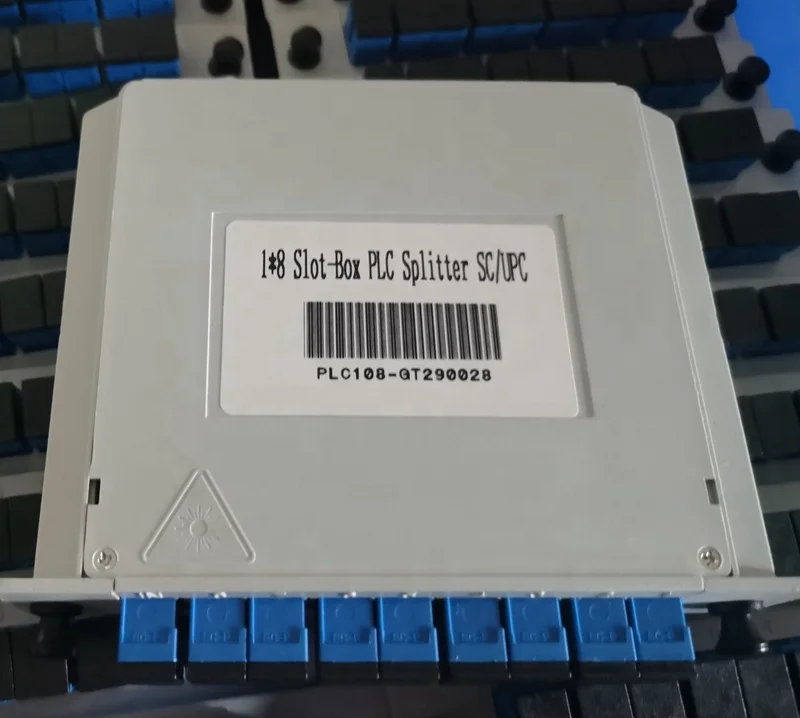 APT Factory Price FTTH Fiber Optic PLC Splitter 1X2 1X4 1X8 SC APC Slot Box Plug-in Box Fiber Optic Plc Cassette Splitter-boxintelecom