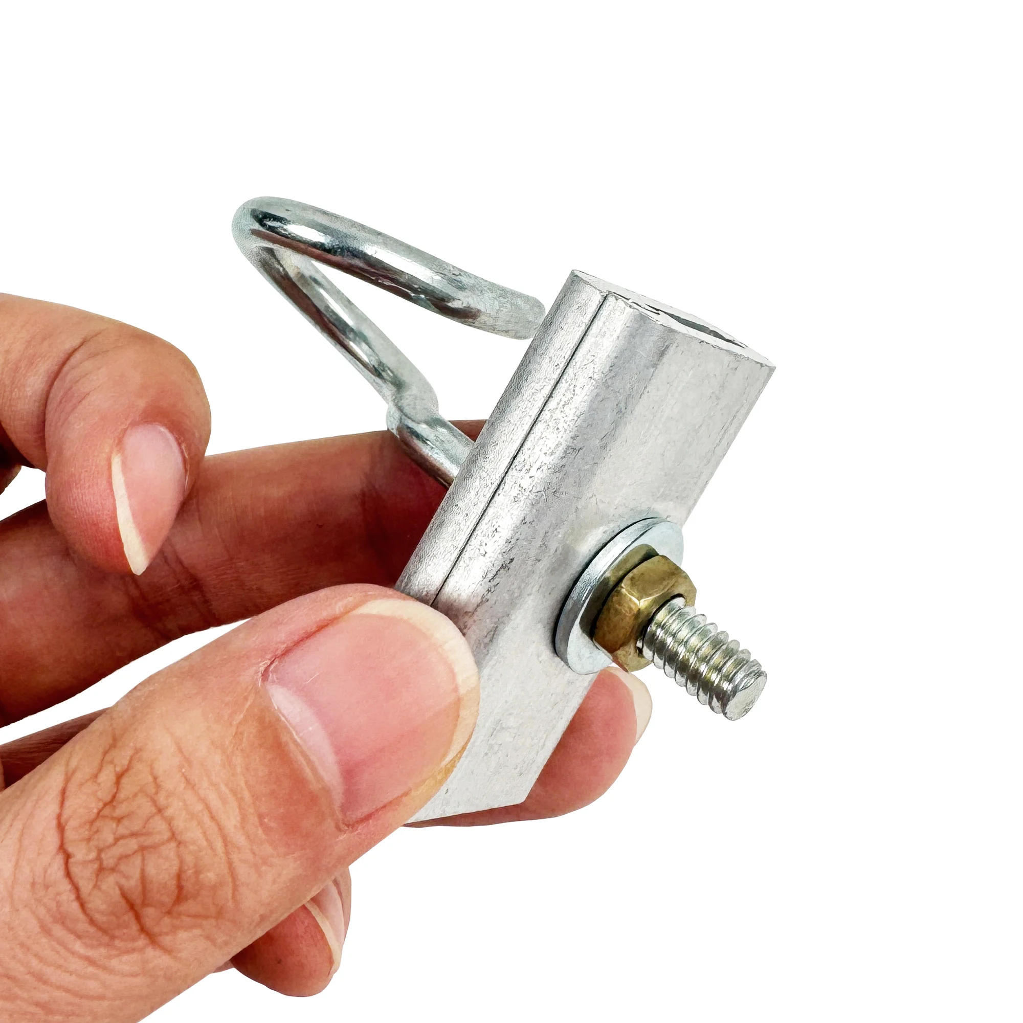 Hot Dip Galvanized Fiber Optic Metal Cable Hook Overhead Power Line Hardware C Type Alumin
