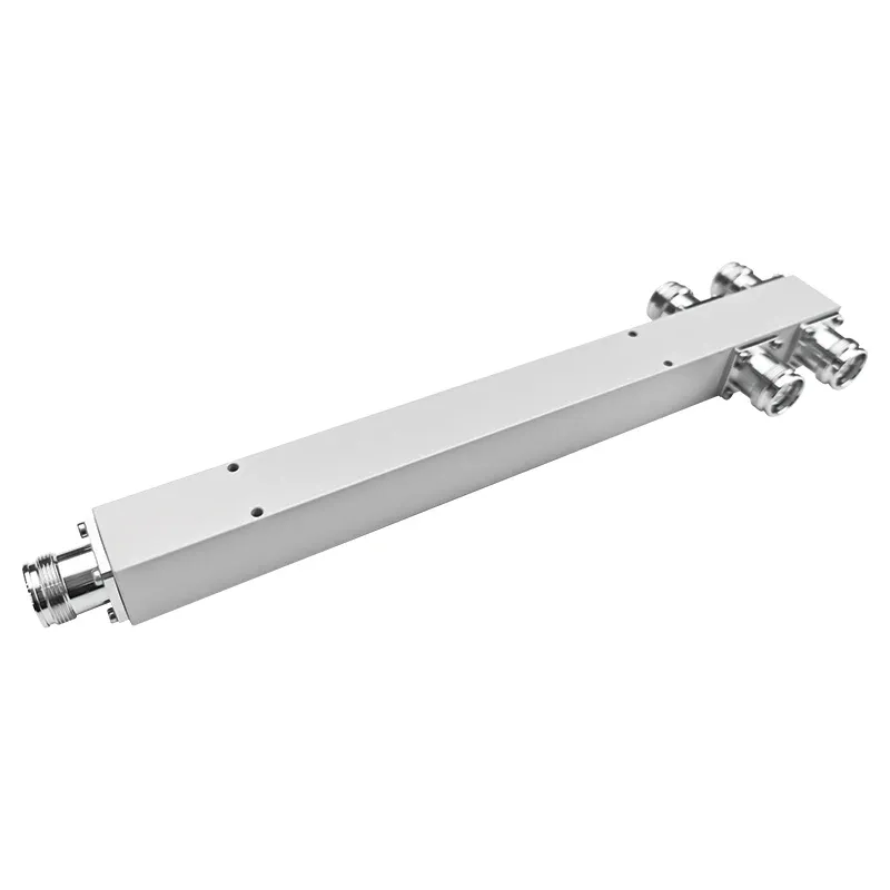 Wideband 555-6000MHz Reactive Model  Low PIM -163dBc 4way Cavity RF Power Splitter with 4.