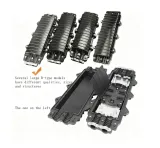 12/24 Core 2 in 2 Out Fiber Optic Splice Closure Waterproof Cable Joint Box for Outdoor Us