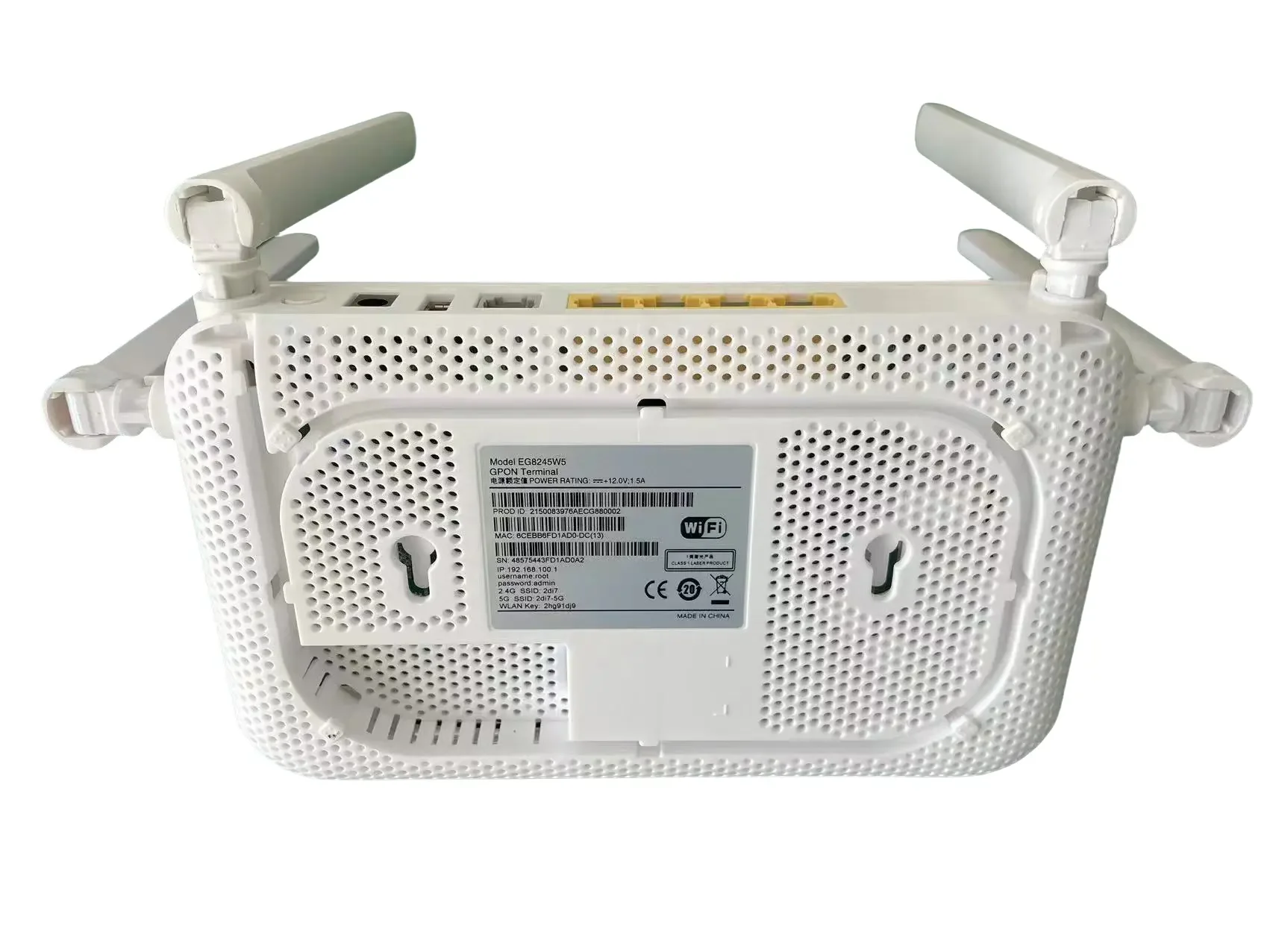 EG8145v5 12lamp GPON 4GE+1VOIP+2.4G 5G WIFI Ac Dual Wifi Dual Band Gpon Onu Xpon Ont EG8245W5-boxintelecom