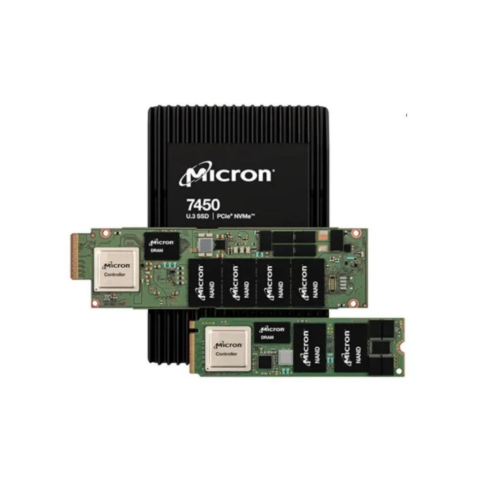 Hot Sale Lenovo Hard Drive Micron 2.5" U.3 7450 PRO 3.84TB Read Intensive NVMe PCle 4.0 X4 HS SSD for Server-boxintelecom