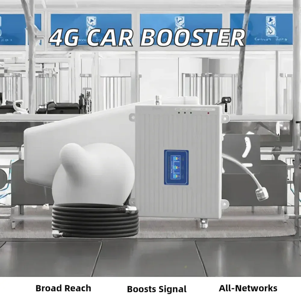 Tri-Band 4G Car Mobile Signal Booster 900 1800 2100 Amplifier GSM 3G 5G Phone Signal Repea