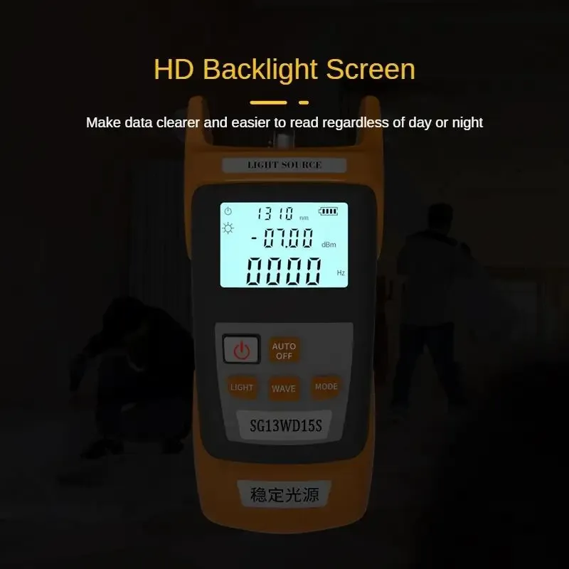 GUANGYAN W1S Handheld Fiber Optical Laser Stable Light Source Adjustable Luminous Value Fiber Optic Light Source 1310/1550nm-boxintelecom