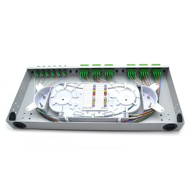 1U Optical Distribution Frame with Separate Panel, Fiber Patch Panel for Telecom and Data 