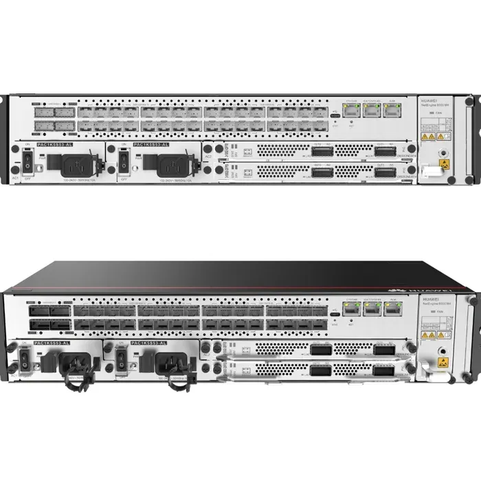 Router ne8000 Basic configuration include 8000 M8 Chassis/Dual main control forwarding board IPUA-1T2/ Dual AC power supply-boxintelecom