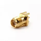RF Adaptor RF Connector SMA F Brass Gold Plated Rf Connector Splint Coaxial Connector for 