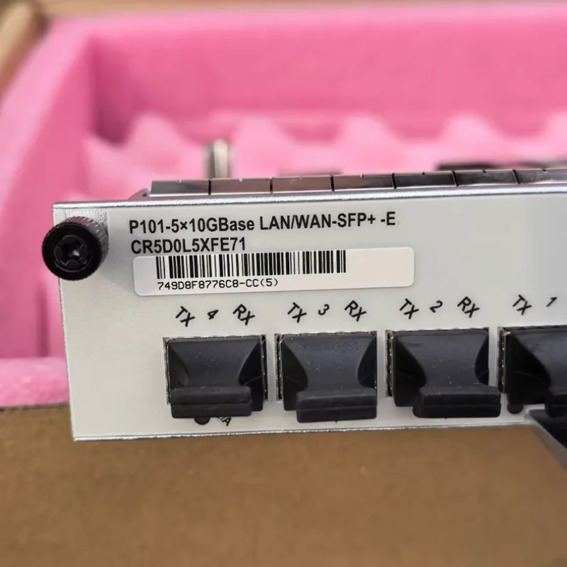 Shunou 5-Port 10GBase LAN/WAN-SFP+ ONU Flexible CR5D0L5XFE71 Card NetEngine NE40E Series Router WiFi 1 Year Host-Powered DC-48V-boxintelecom