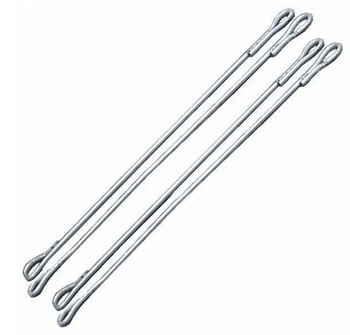 Galvanized Single-loop Guy Wire Anchor Rods for Communication Guy Wires, 161500 - 161800, Steel Guy Wire Anchors.-boxintelecom
