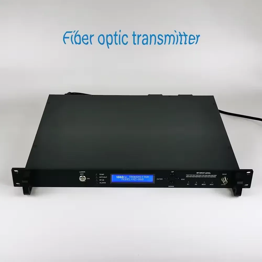 1550nm 10mW 10dBm Directly Modulation CATV Optical Transmitter with AGC and Dual Power Supply and Simple Network Management Func-boxintelecom