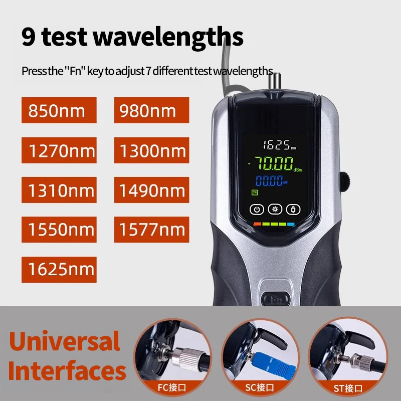 GUANGYAN G7 OPM Series Portable Optical Power Meter Machine  Rechargeable High Precision P