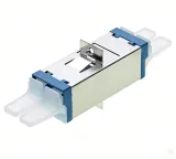 Telecom Grade E2000/UPC Duplex Fiber Optic Adapter Long Ear, Singlemode Fiber Coupler, ABS