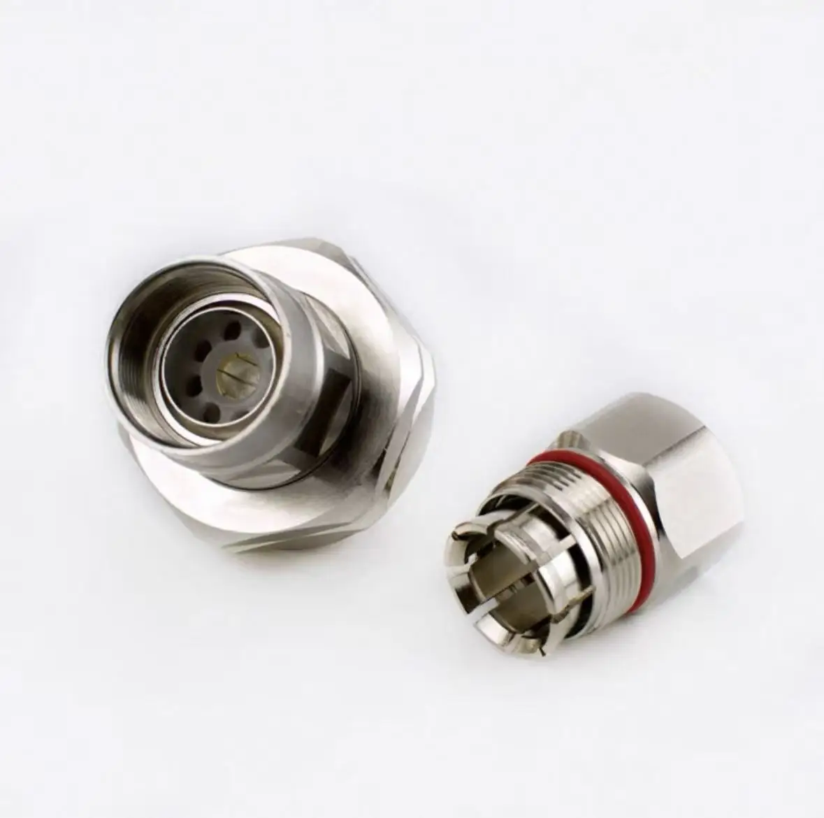 High Quality 7/16 DIN Male Low PIM Plug Non-Solder Contact Clamp for 1/2\" Flexible Cable-boxintelecom