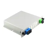 Hot Sale  FTTH Fiber Optic Cassette Type SC APC Connector PLC Splitter Splice 1*2  1*4