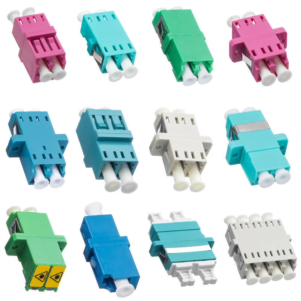 High Quality Fiber Optic Equipment-Single & Multi Mode OM3 OM4 Plastic Coupler Flange Plate Adapter