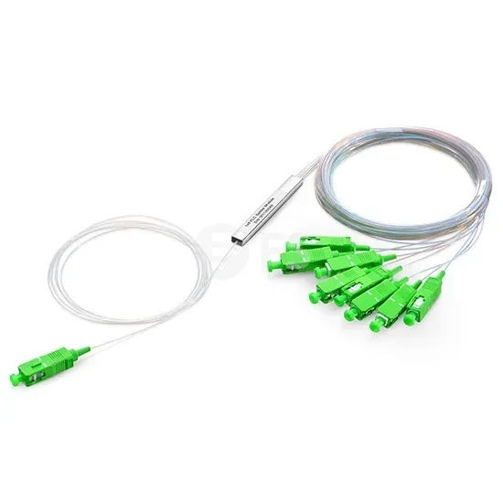1*8 Sc/APC Mini Type Fiber Optic PLC Splitter with Steel Tube