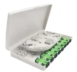 8-Core Fiber Optic Terminal Box with 8 SC/APC Adapter Ports for FTTH Use for Enterprise Wi