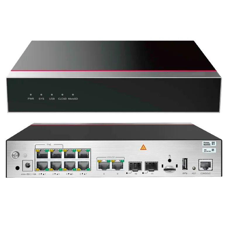 HW USG6510E-POE-AC 02352CSC USG6000e Series 10*GE RJ45 + 2*GE SFP Enterprise Security Firewalls 0