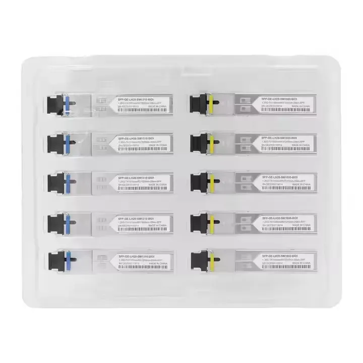 1.25G DWDM SFP Transceiver LC Duplex 100GHz ITU Grid C Band Optical Module with DDM for Gi