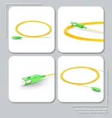 SC/APC-to-SC/APC Outdoor Simplex Optical Fiber Patchcord SX SM LOW IL 0.9/2.0/3.0 Compatib