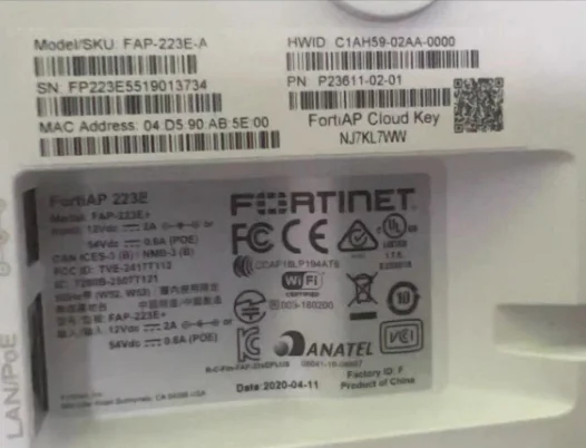 MU-MIMO Access Point With Dual Radio, Internal Antennas Fortinet FortiAP 223E FAP-223E FAP221E FAP-223B-S-boxintelecom