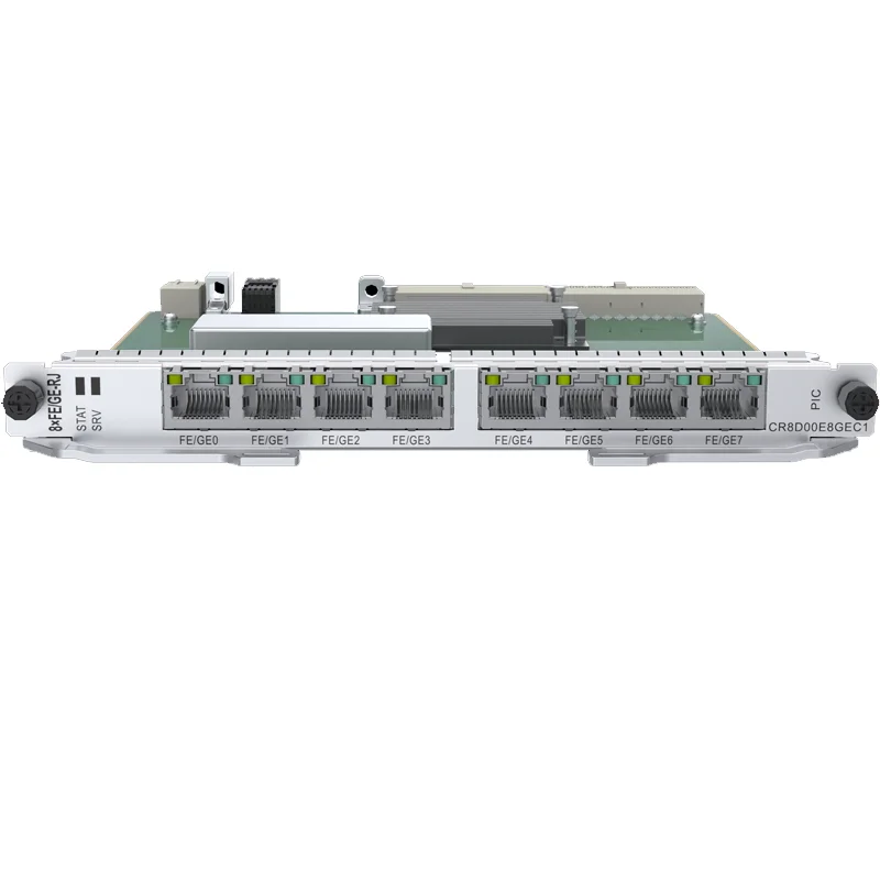 CR8D00E8GEC1 03033MNN 8-Port 100/1000Base-RJ45 Physical Interface CardPIC for NE8000 route