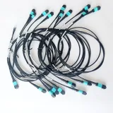 MPO/MTP Fiber Patch Cord 12/24 Core| Low Loss OM3/OM4/OS2 Trunk Cable| MPO to LC/SC Breako
