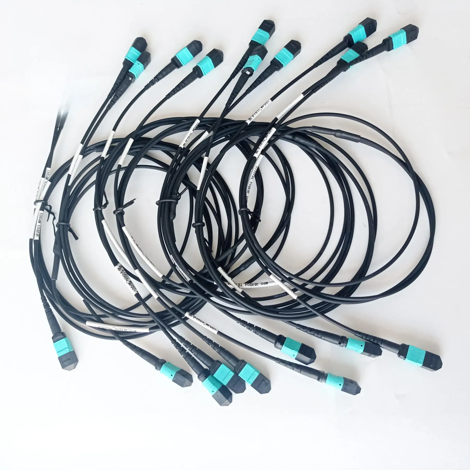 MPO/MTP Fiber Patch Cord 12/24 Core| Low Loss OM3/OM4/OS2 Trunk Cable| MPO to LC/SC Breakout