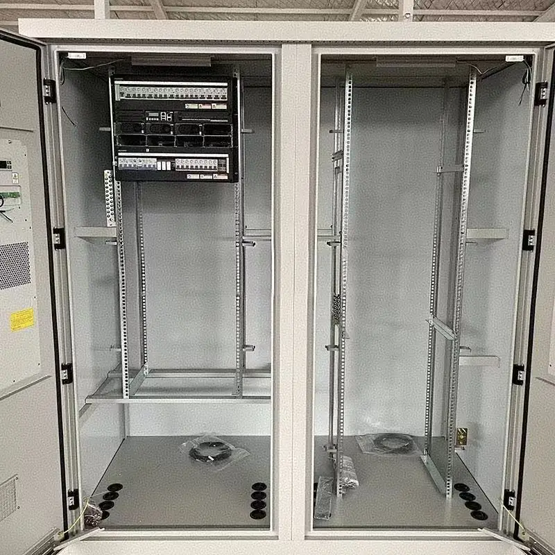 Customized 5G Communication IP65 Steel Cabinet 2.1M Outdoor Integrated Electronic Instrument Housing Double Door Aluminum Alloy-boxintelecom