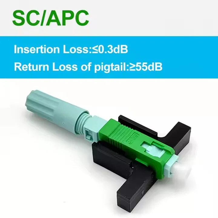 Fast SC UPC Fiber Connector for Field Installation Used in FTTH & FTTA Networks G652D Single-mode Fiber 60mm Length-boxintelecom
