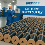GJYXFCH Outdoor FTTH Drop Cable with 7 Stranded Steel Wire Single Mode Fiber Optic Cable f