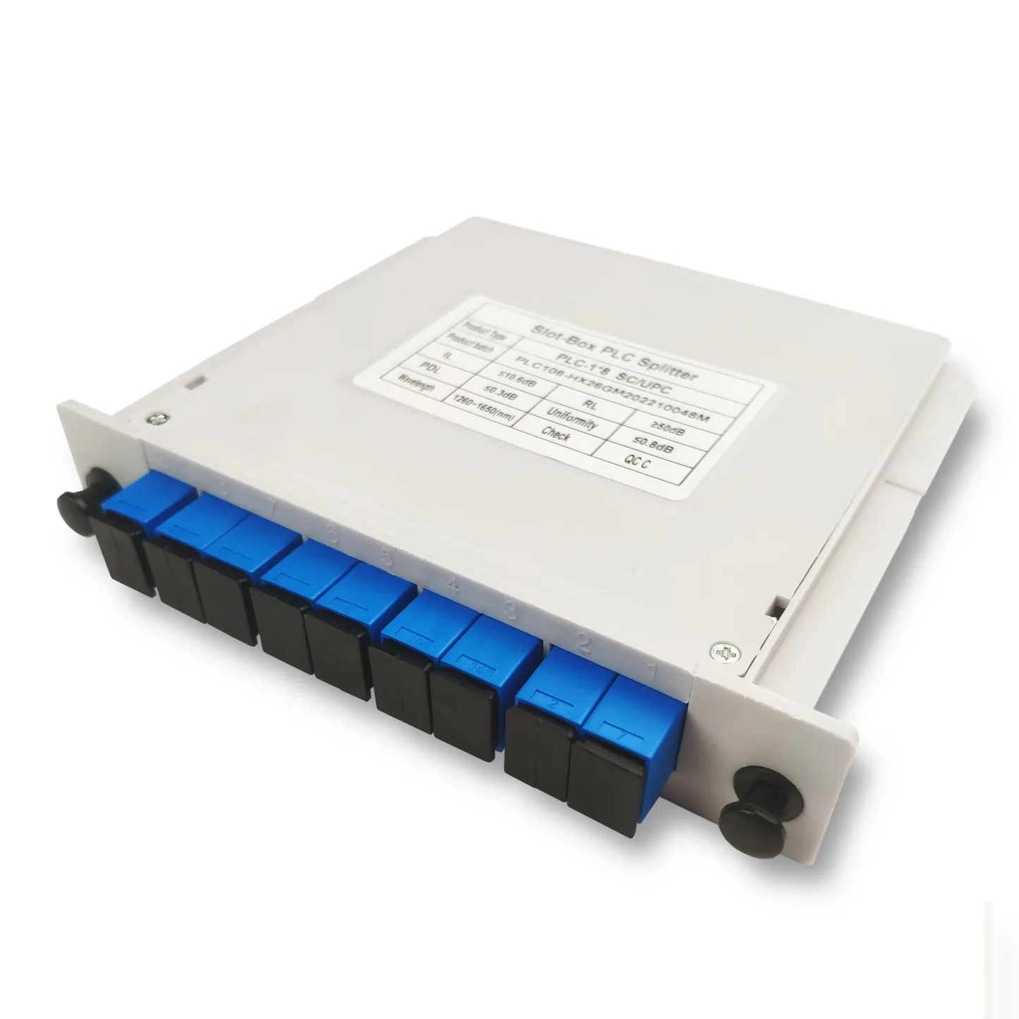 Ftth Low Il sc Apc/upc 1x32 1x8 1x16 Singlemode Sm Fiber Optic Abs Box Optical Plc Splitte