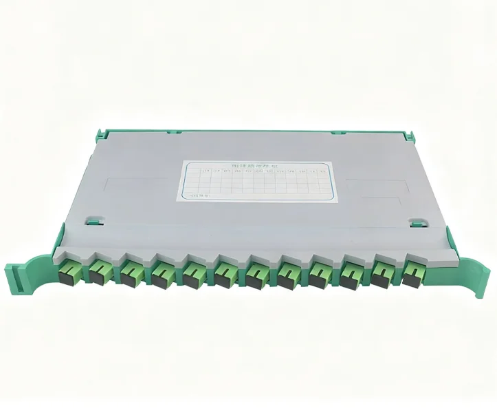 SC/APC 12-Core Integrated ODF Splicing Tray - Broadcast Grade Fiber Fusion Tray with Full 