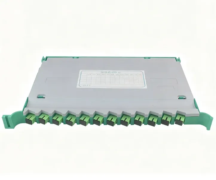 SC/APC 12-Core Integrated ODF Splicing Tray - Broadcast Grade Fiber Fusion Tray with Full 