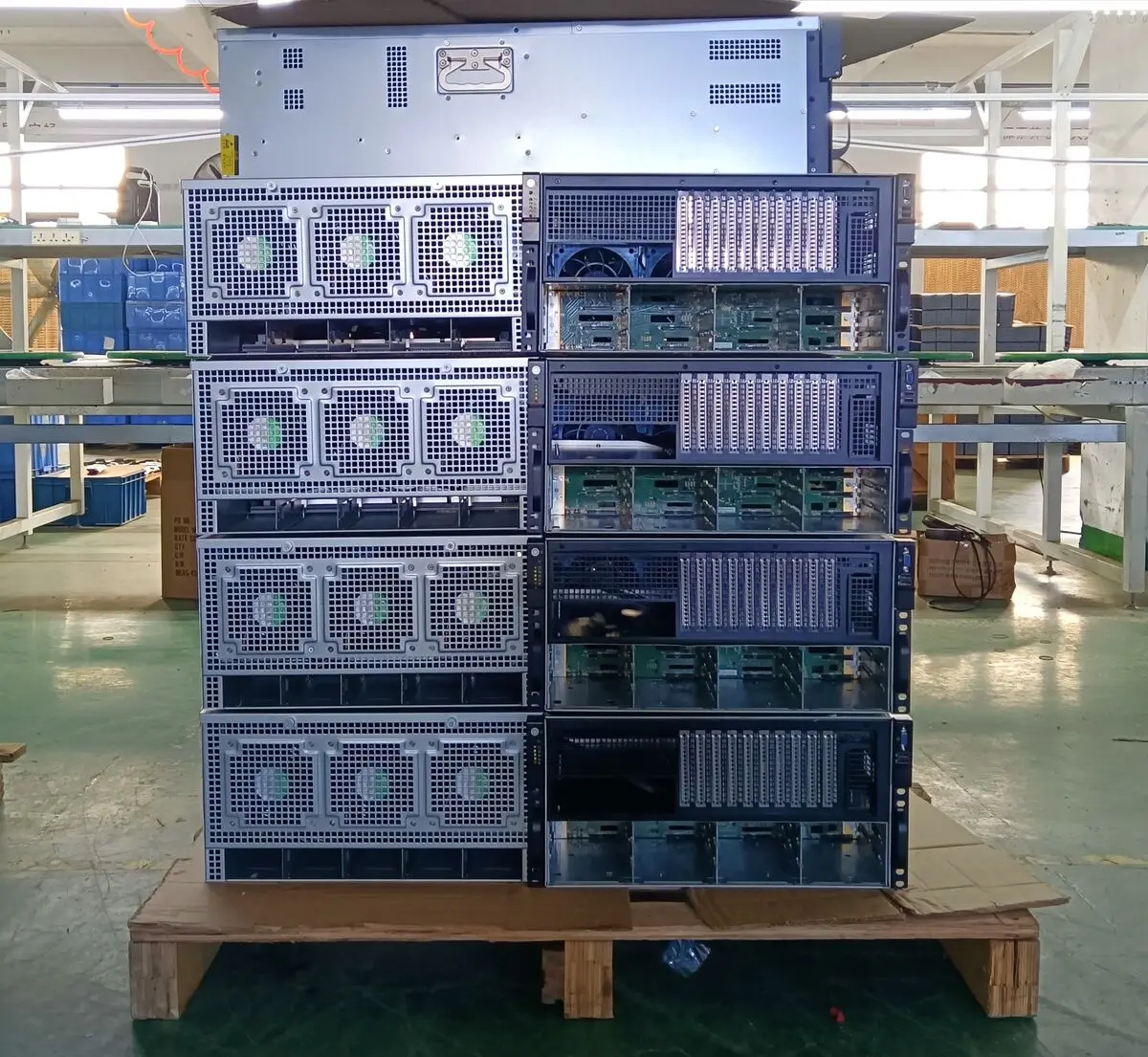 GPU 5U case rackmount 8 graphic 12*2.5inch or 3.5inch HDD ChatGPT AI Training Platform chassis Gpu server 7