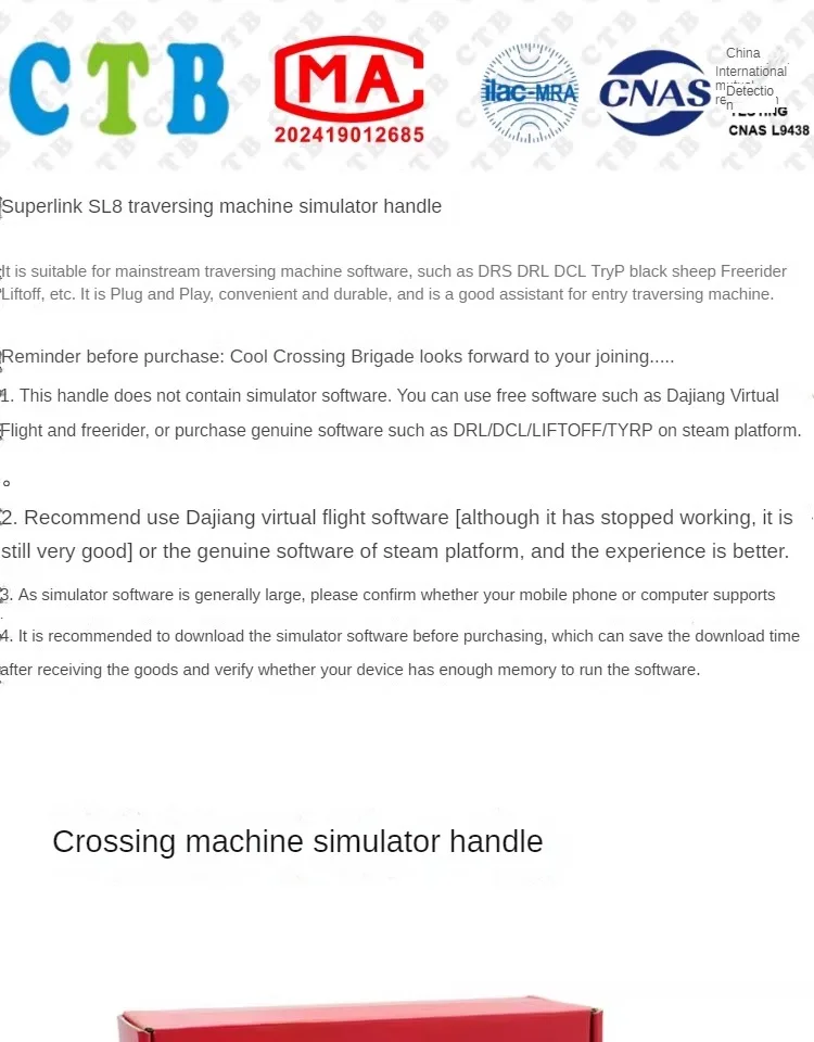 SL8 Drone Emulator Practice FPV Remote Control, Crossing Machine DRL DJI DCL and Other Liftoff