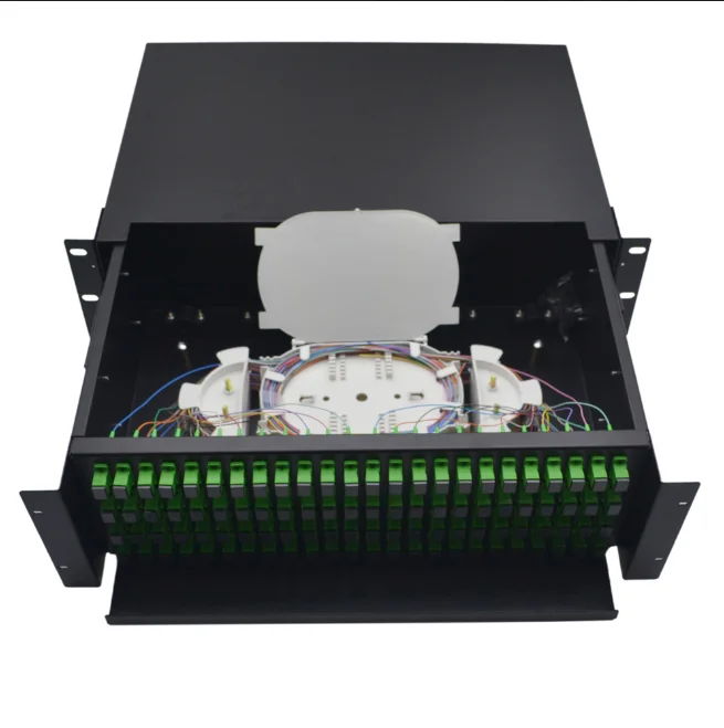 Steel SC Fiber Optic Joint Box 288 Port Drawer-Type Patch Panel, Cold-Rolled Steel ODF for
