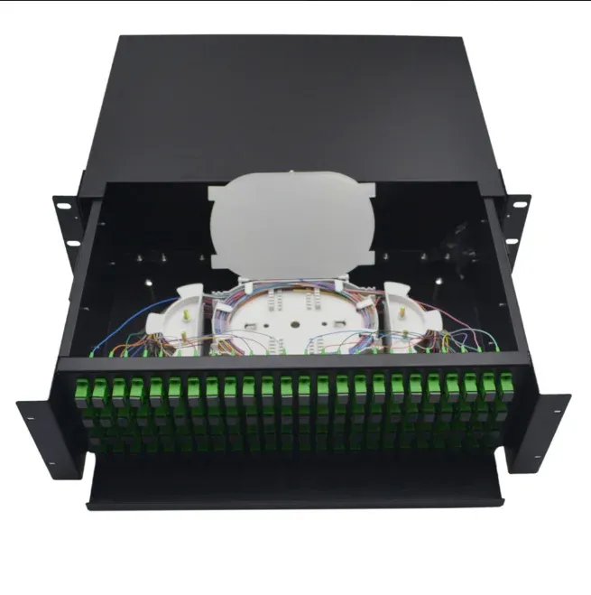 Steel SC Fiber Optic Joint Box 288 Port Drawer-Type Patch Panel, Cold-Rolled Steel ODF for