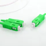 PLC 1x2 Mini Steel Tube Fiber Optic Splitter SC/APC 0.9mm Singlemode - Telecom Grade Optic