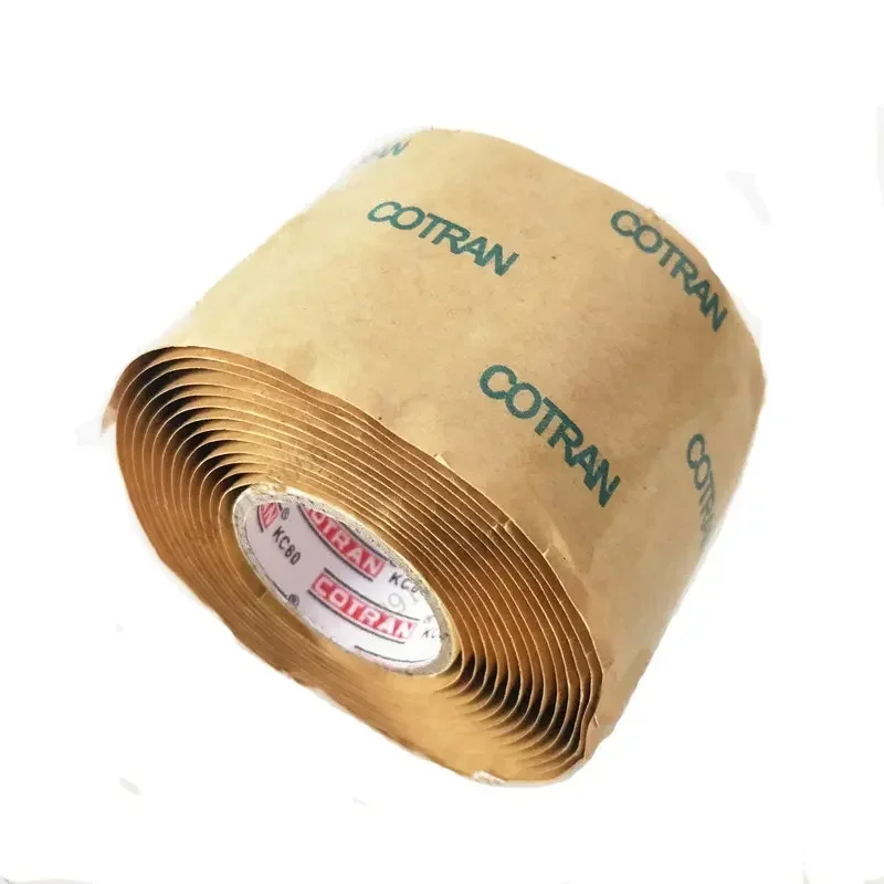 Cotran KC80 Butyl Rubber Black 1m High Voltage 1kV Waterproof Insulation Tape with 1.16Mpa