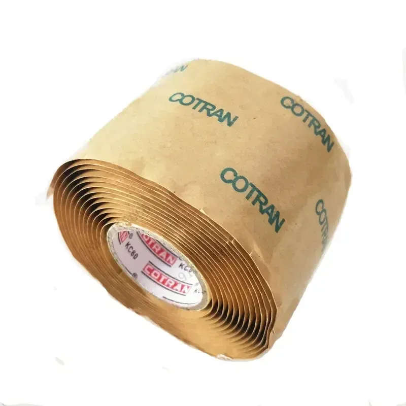 Cotran KC80 Butyl Rubber Black 1m High Voltage 1kV Waterproof Insulation Tape with 1.16Mpa